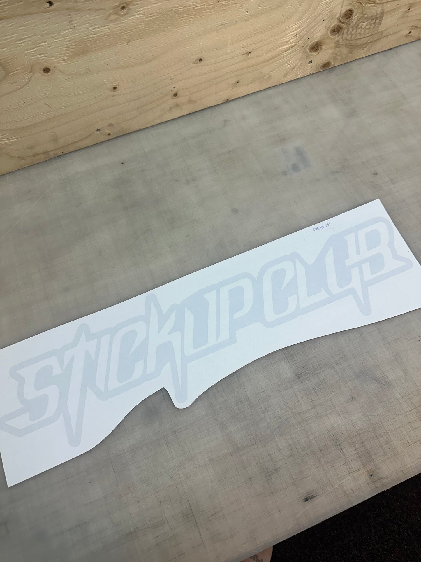 CHROME BANNER 25"