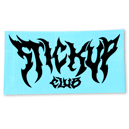 STICKUP CLUB FRONT BANNER / BACKGLASS