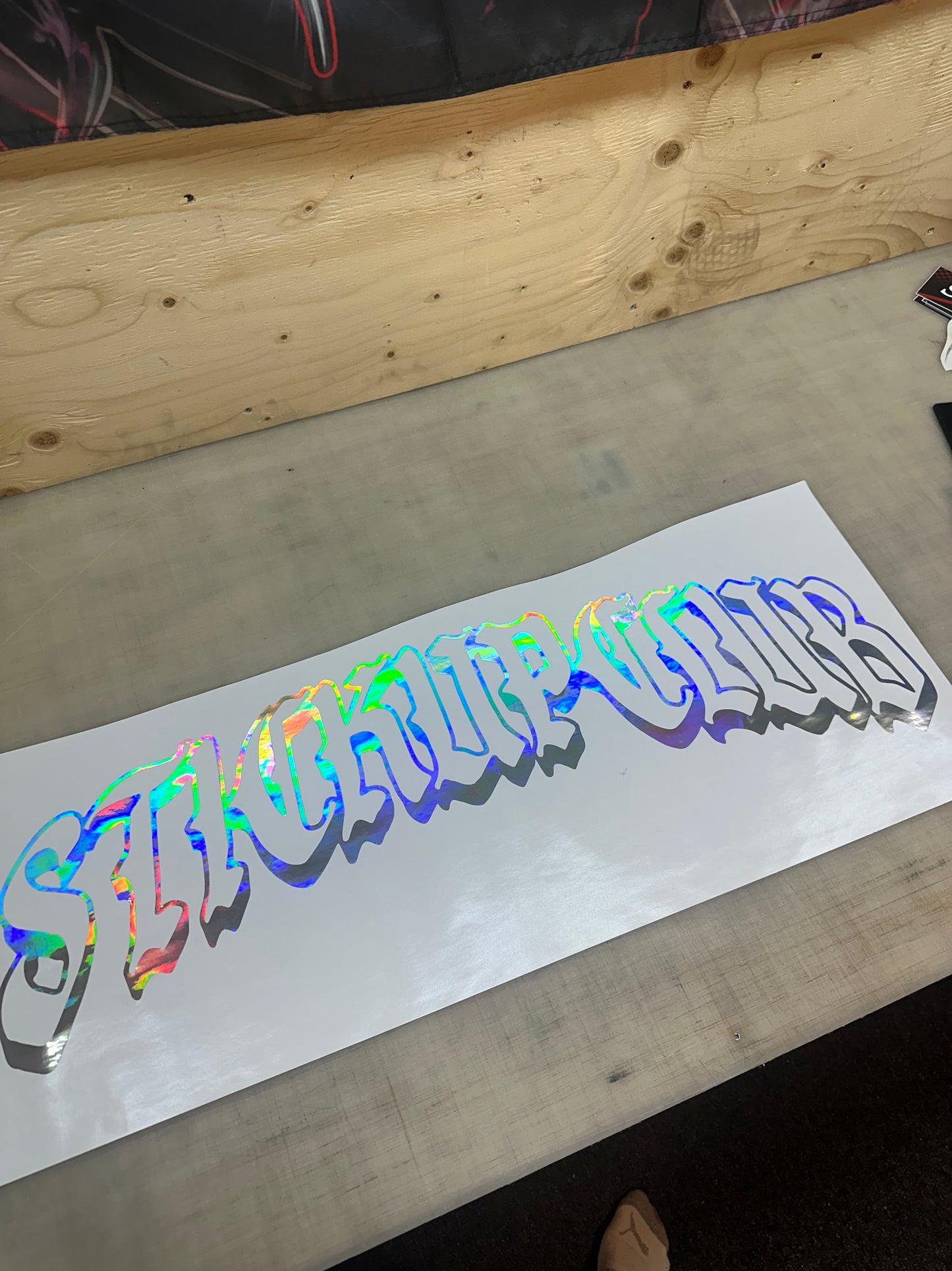 CHROME HOLO BANNER 30"